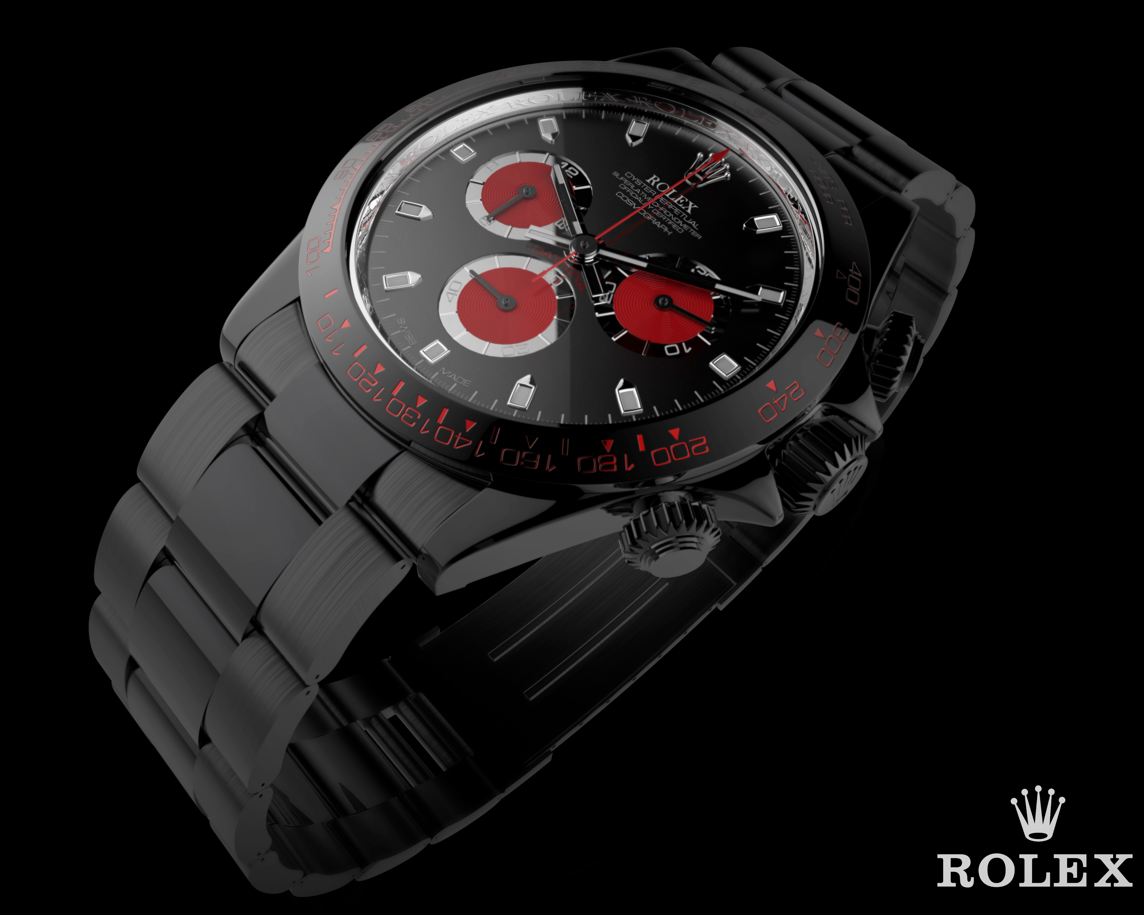 Rolex daytona red titan hotsell