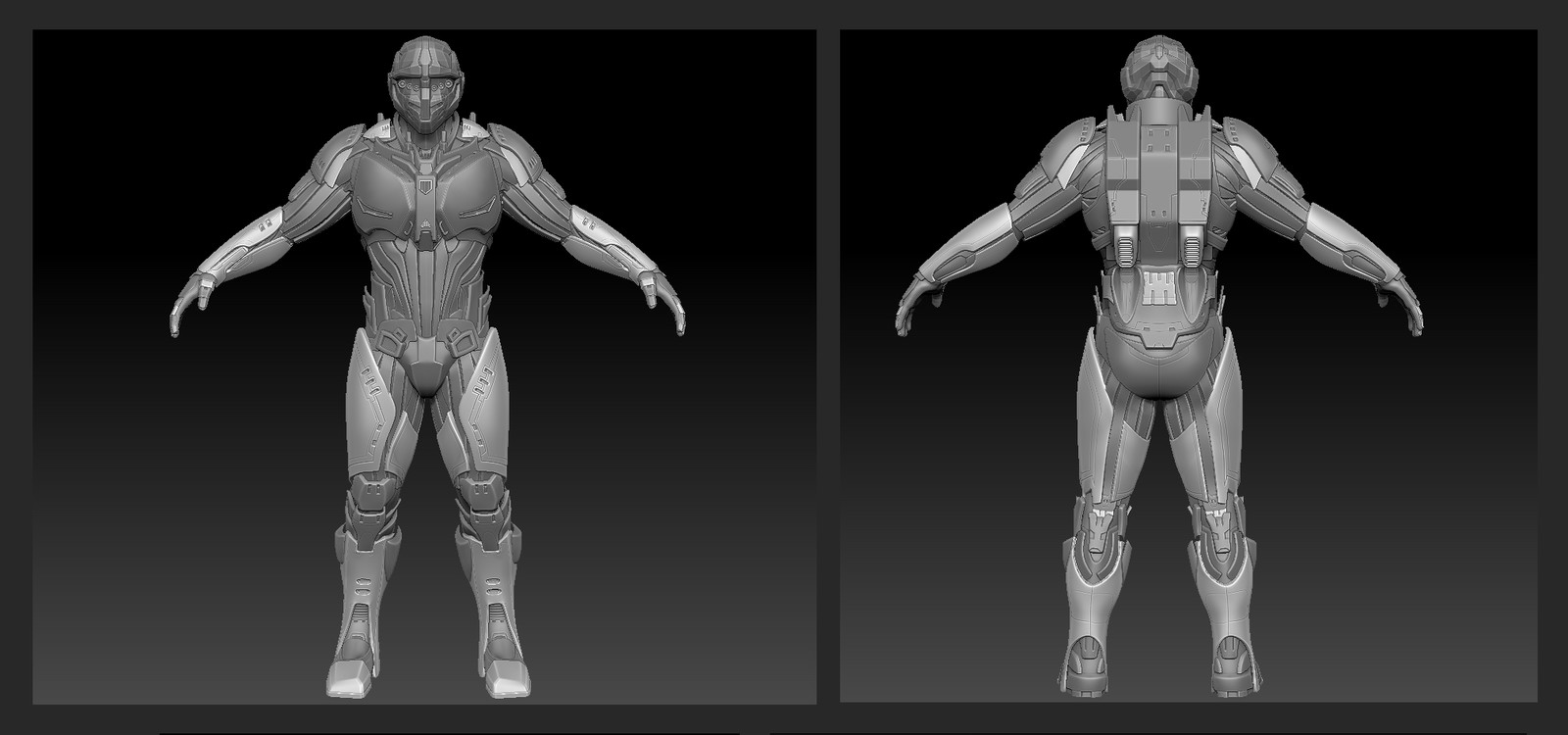 High resolution body mesh by me.
Helmet by Andrew Westwood.