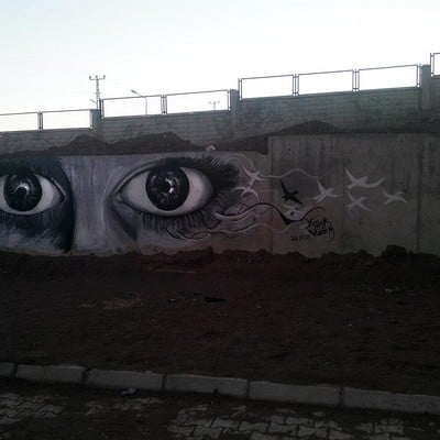 Yasar vurdem from 2013 at my old school s wall eyes of wall by vurdem d9afqey