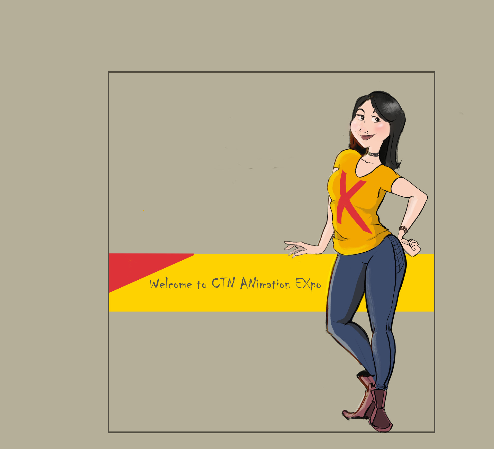 Artstation Me As Ctn Animation Expo Staff Sara Rezaei