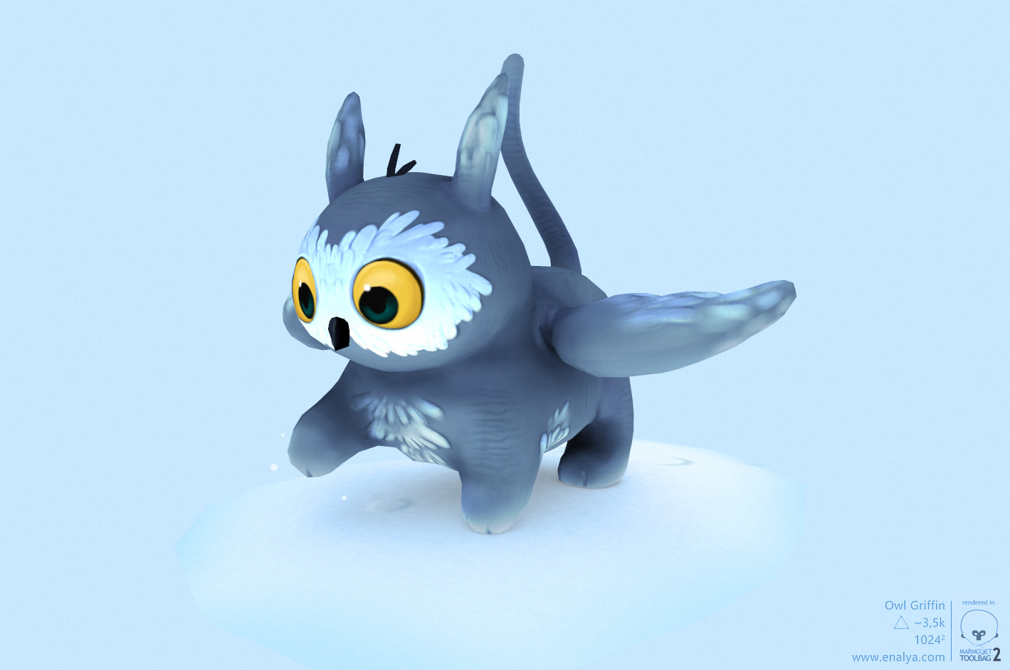 Artstation Owl Griffin Enalya Art