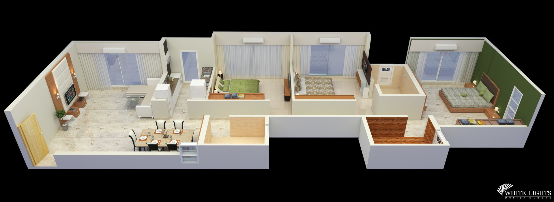 Artstation 3d Floor Plans Isometric Renders Aerial Views