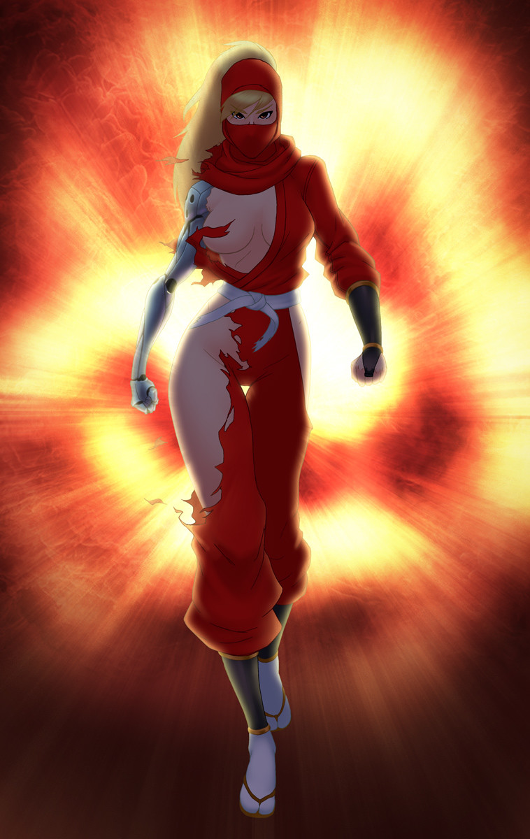 ArtStation - Kunoichis don't look at explosions, Josef Axner