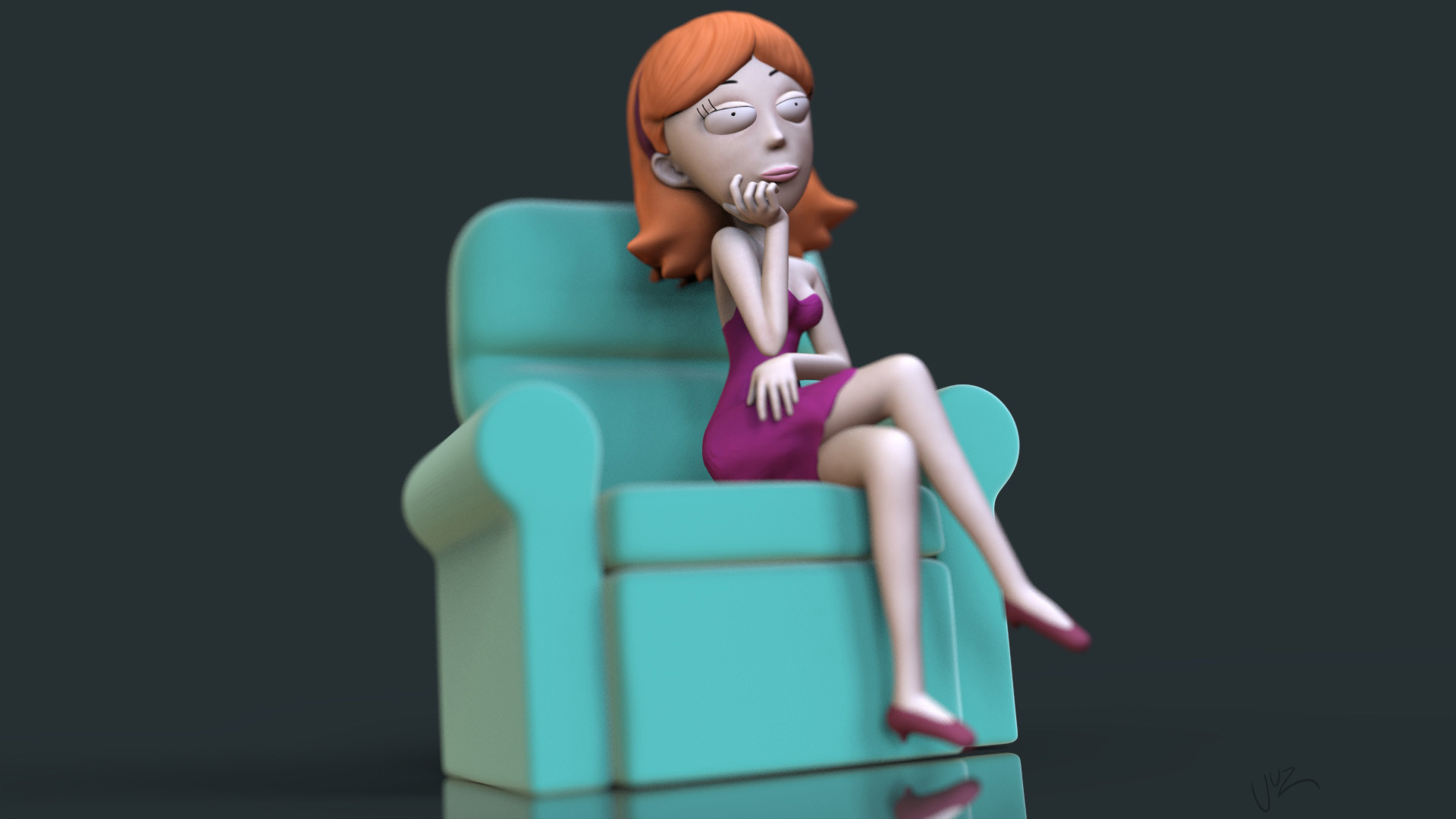 ArtStation Jessica from Rick and Morty