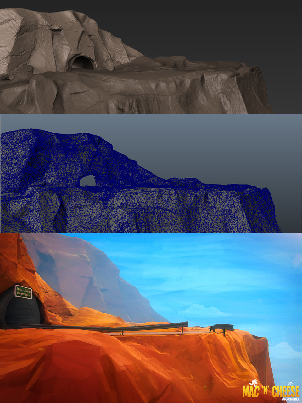 I did all the environmental work, mostly in Zbrush