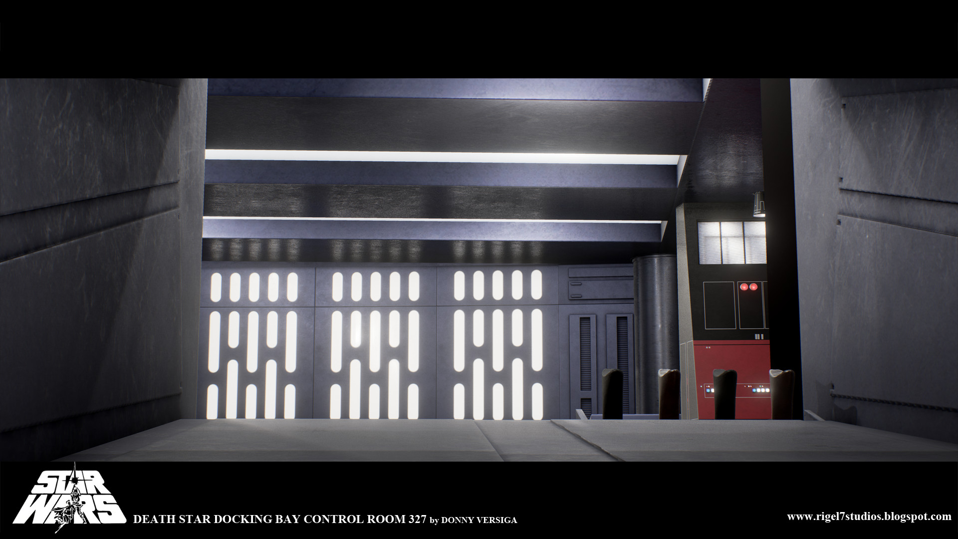 Artstation Death Star Docking Bay Control Room 327 Donny