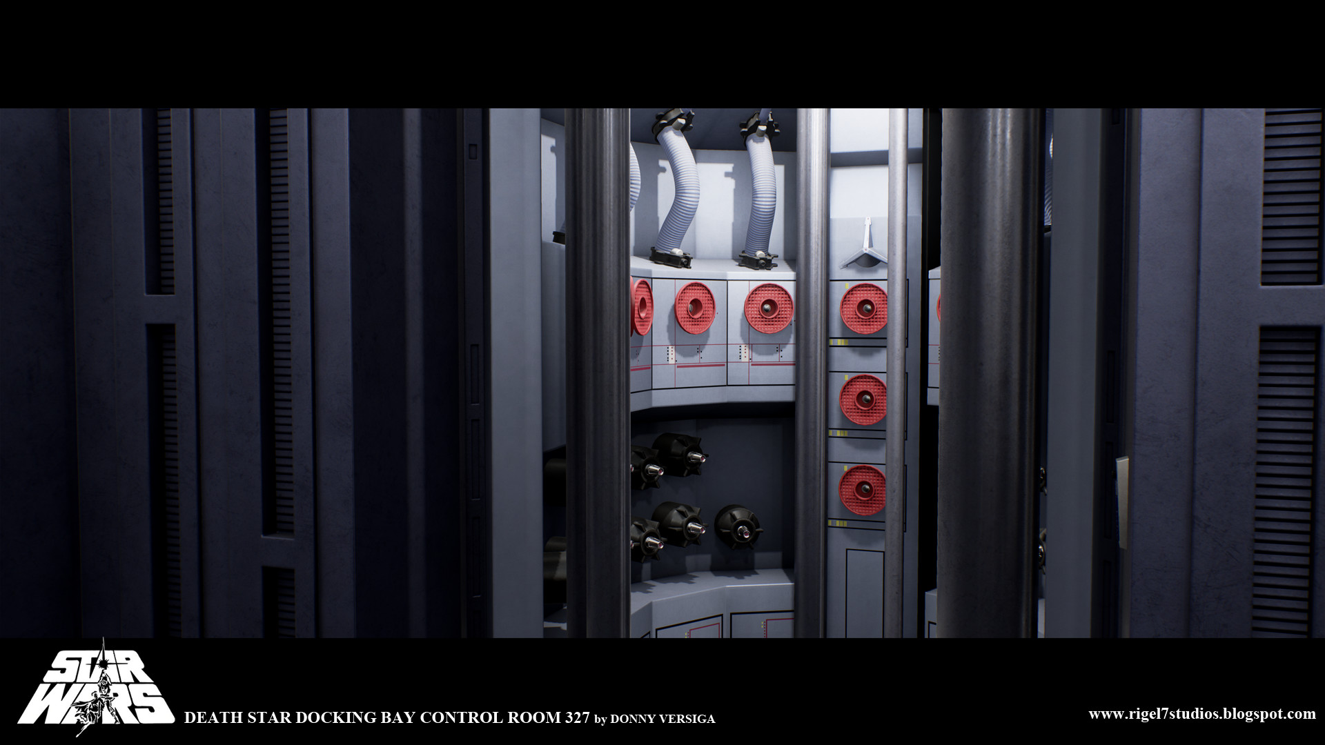 Artstation Death Star Docking Bay Control Room 327 Donny