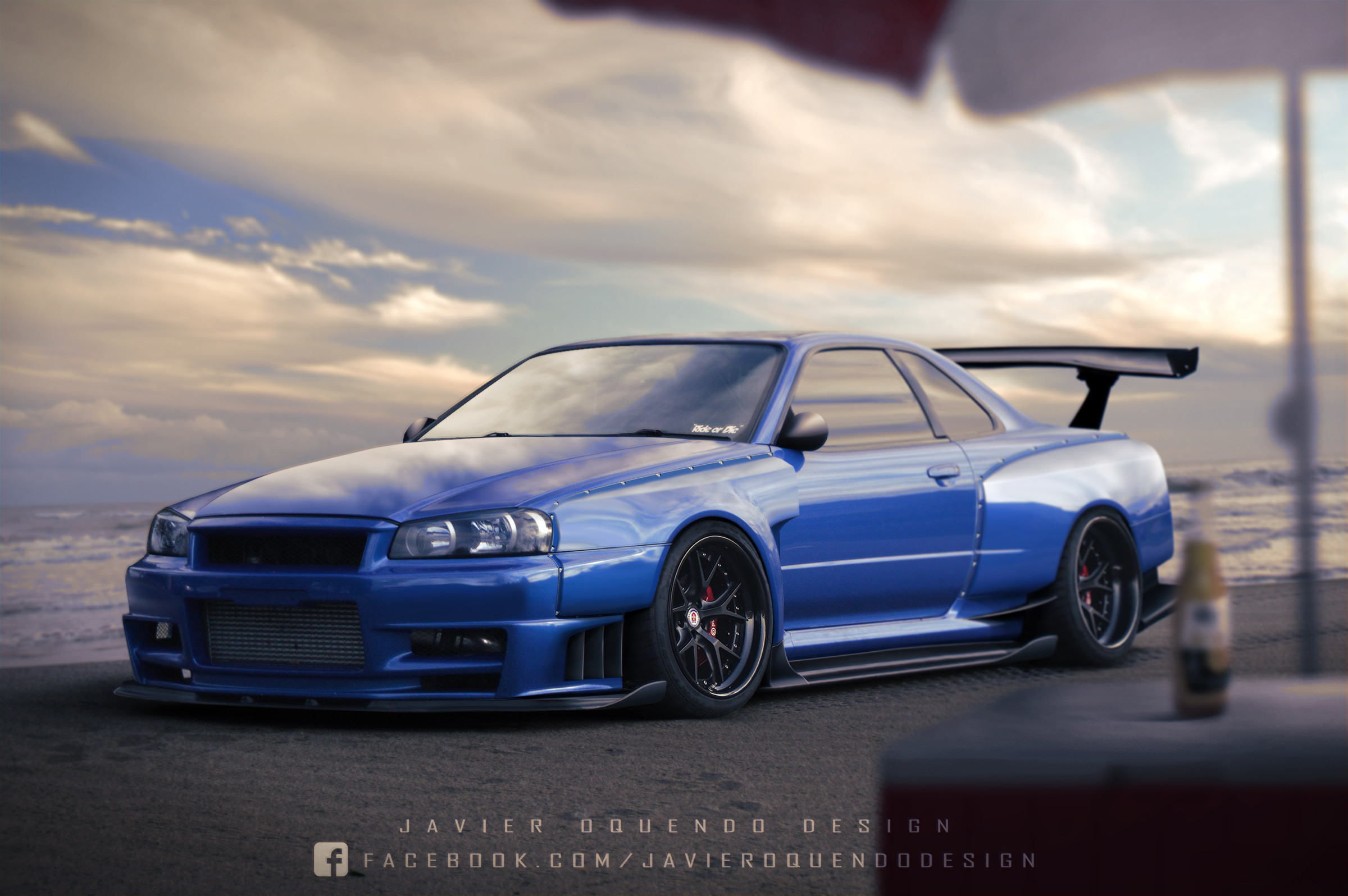 Artstation Skyline Gtr R34 Javier Oquendo