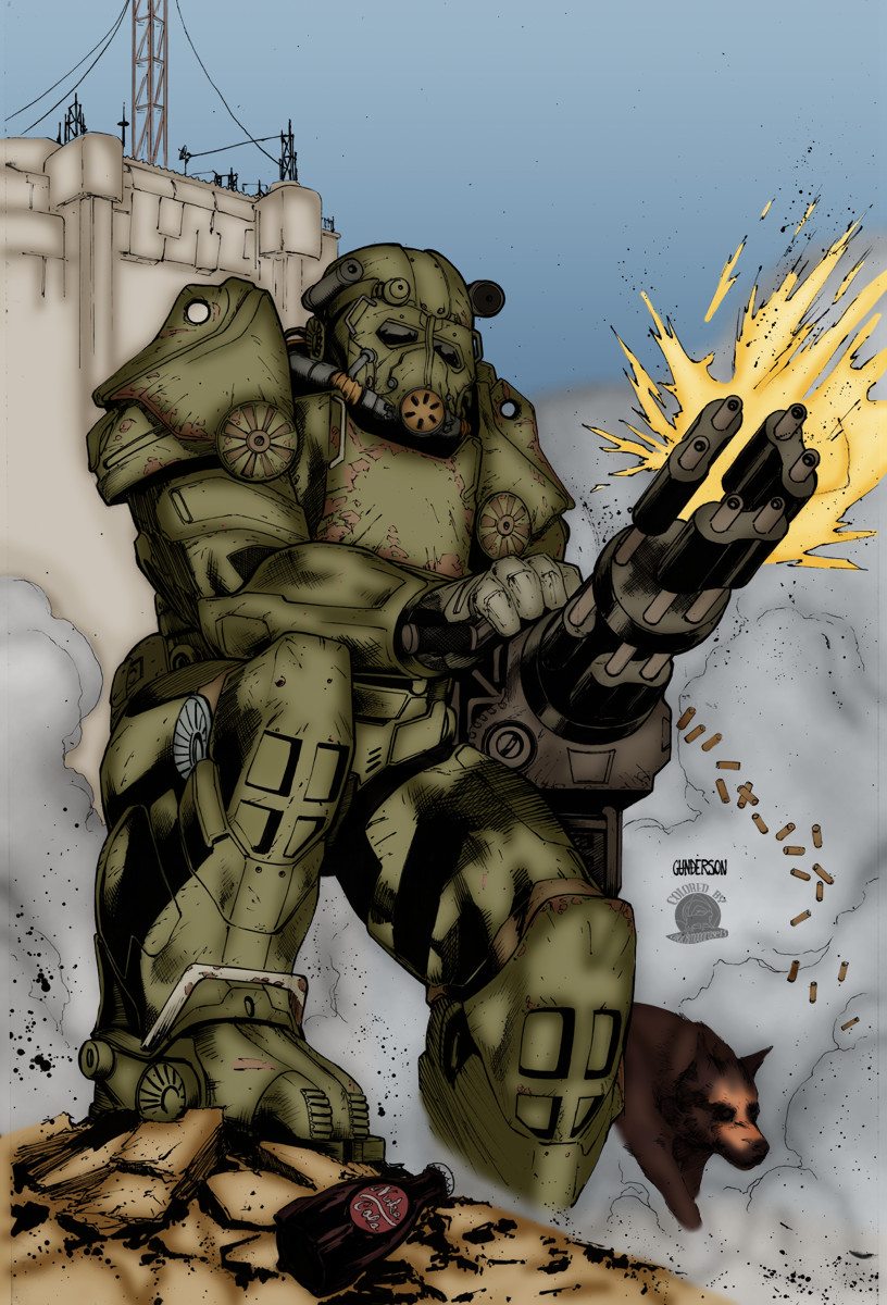 Artstation Fallout Power Armor Cat Luniscia