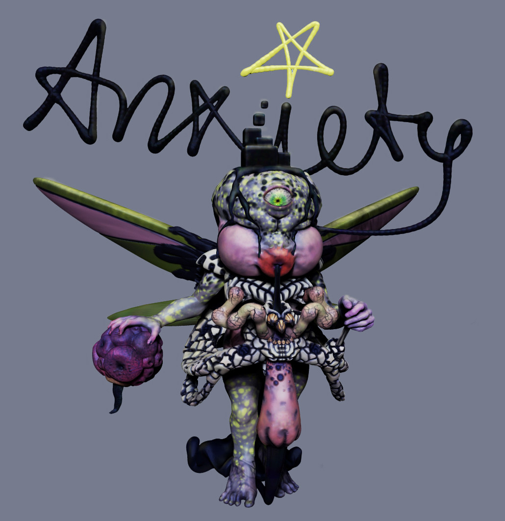 ArtStation Anxiety Demon of Darkness