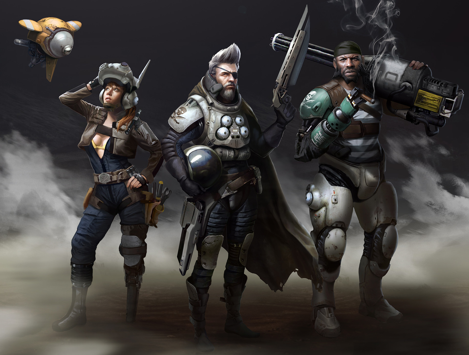 Artstation Space Pirate Crew Bruno Gauthier Leblanc