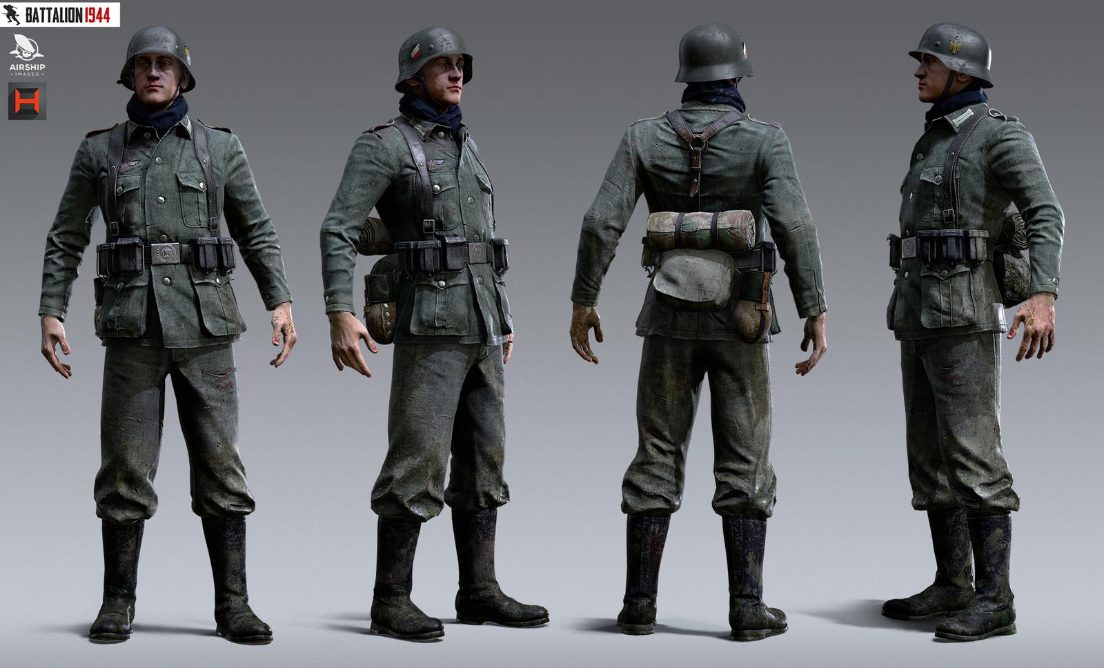 Artstation Battalion 1944 Characters Airship Images