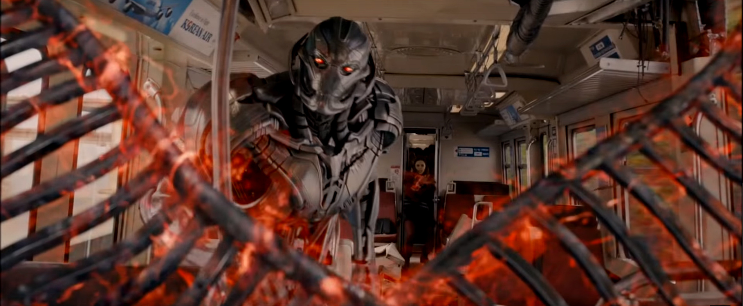 A shot from the movie where Wanda displays her matter alteration powers.