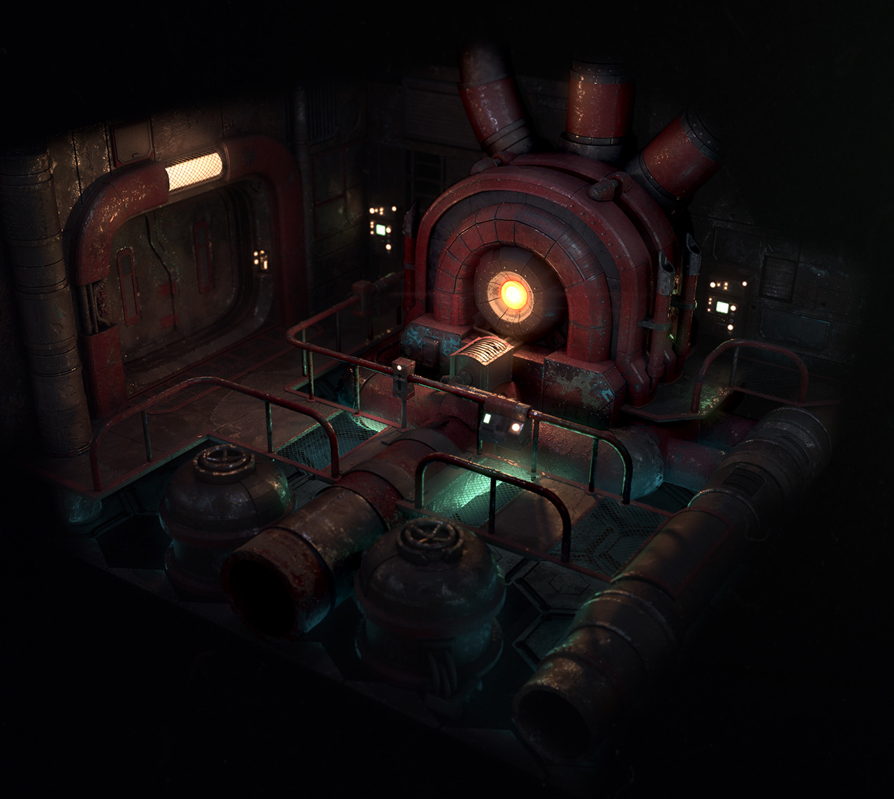 I totally dig these FF7 style rendered environments.