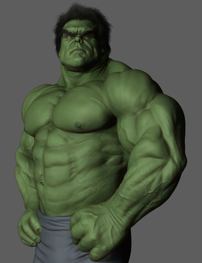 Халк Zbrush