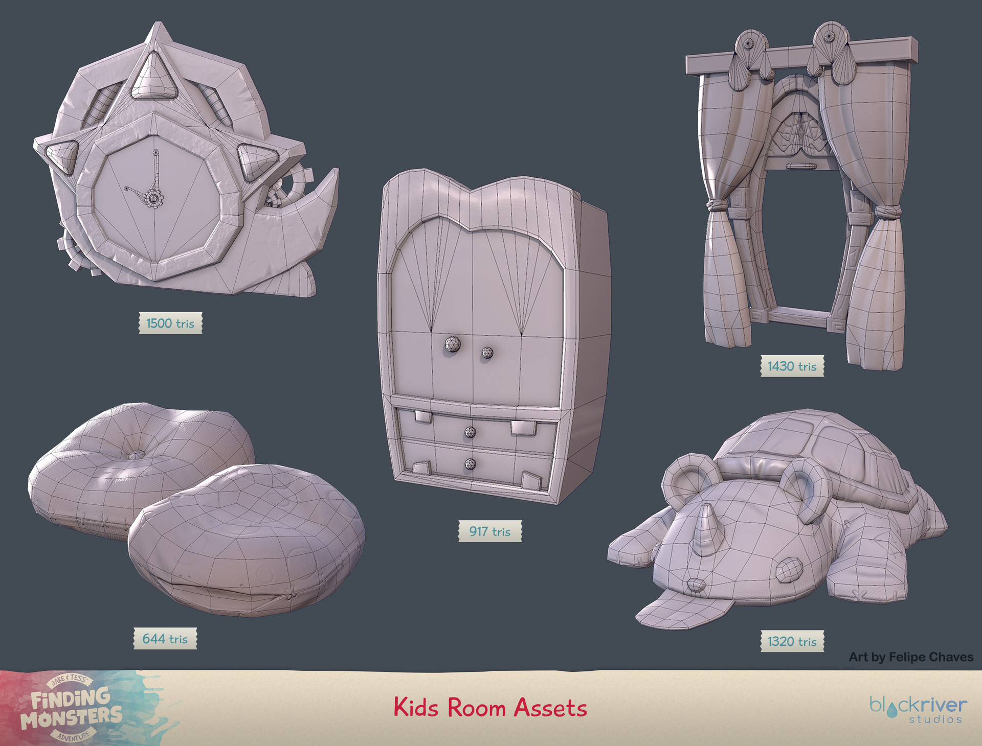 Artstation Finding Monsters Game Assets Felipe Chaves