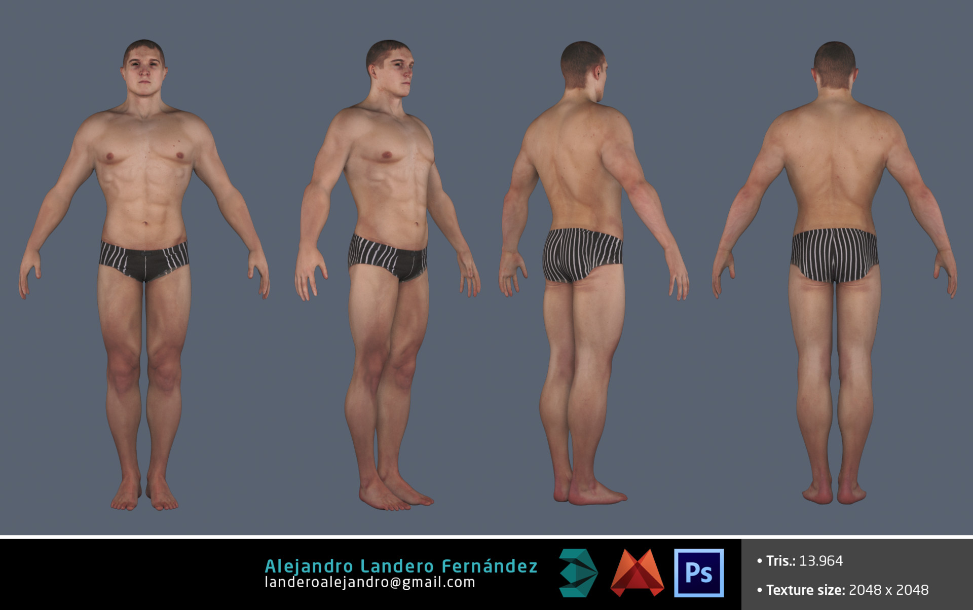 Artstation Character Human Alejandro Landero