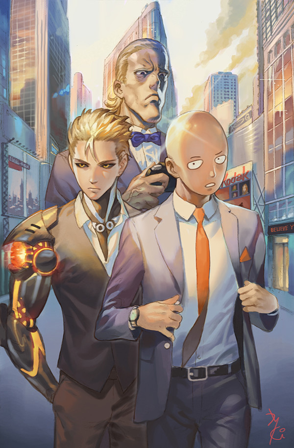 ArtStation - One punch man suit, kaki man