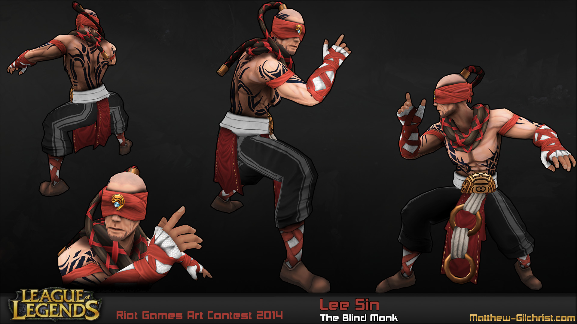 Artstation Lee Sin Riot Art Competition Matthew Gilchrist