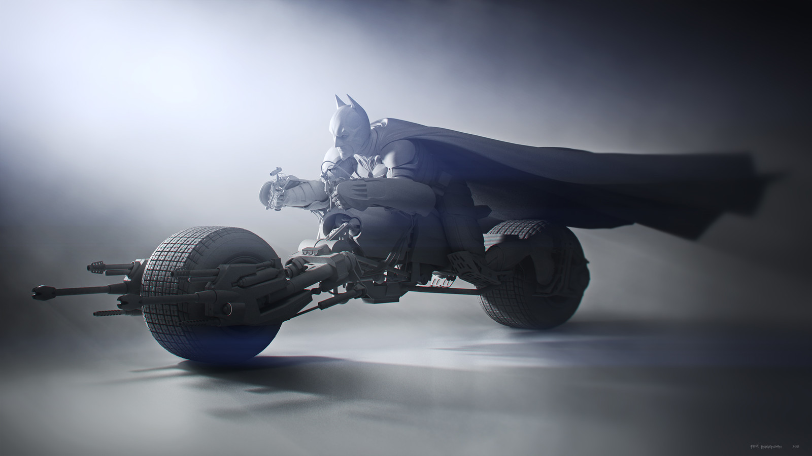Batman #3 - "The Dark Knight Rises".
Digital Sculpture - Clay Render