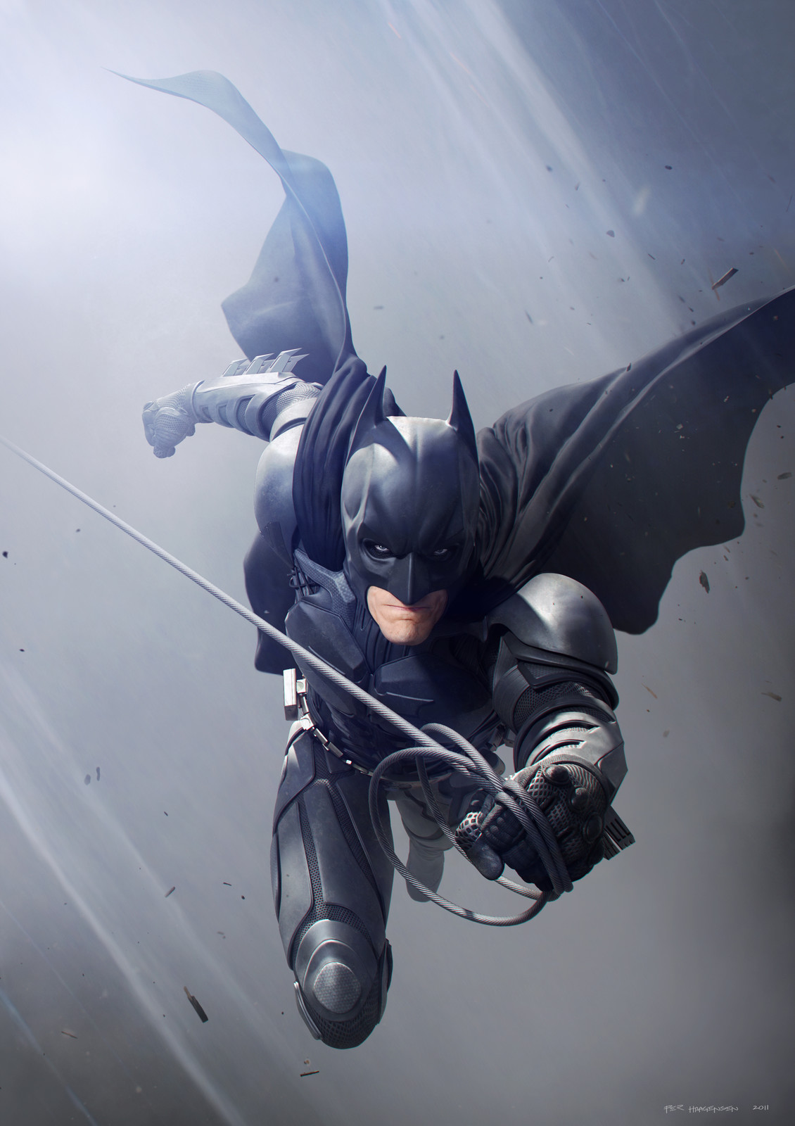 Batman #5 - "The Dark Knight Rises".
Final artwork