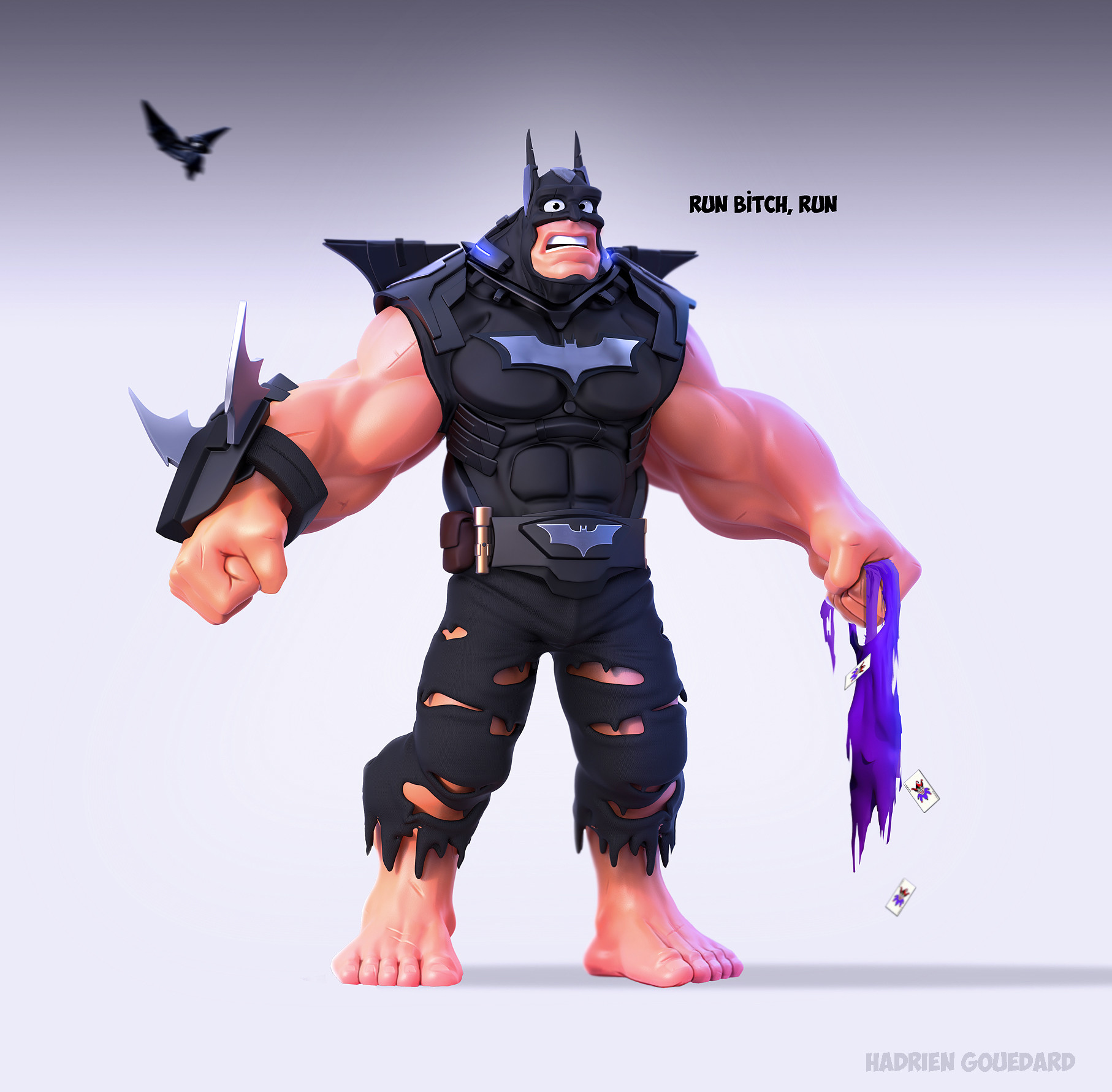 ArtStation - Hulk batman vs joker