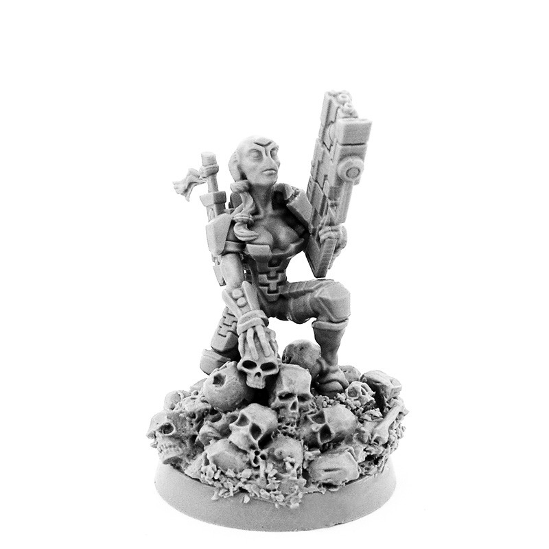 ArtStation Kais’La “The Gamer”. 28mmscale miniature. Resin cast from