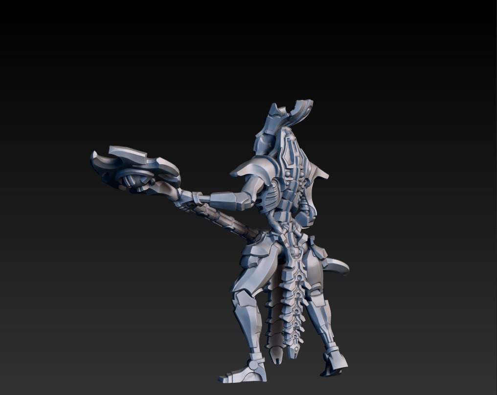 Artstation Wip 40k Necron Female Fanart Vyacheslav Mordzik
