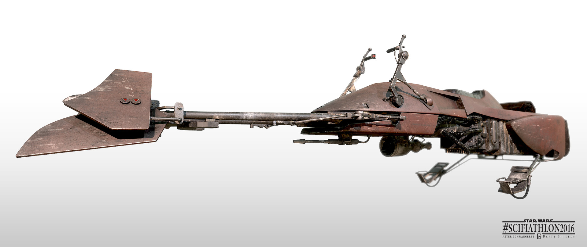 Artstation Star Wars Speeder Bike Brett Shields