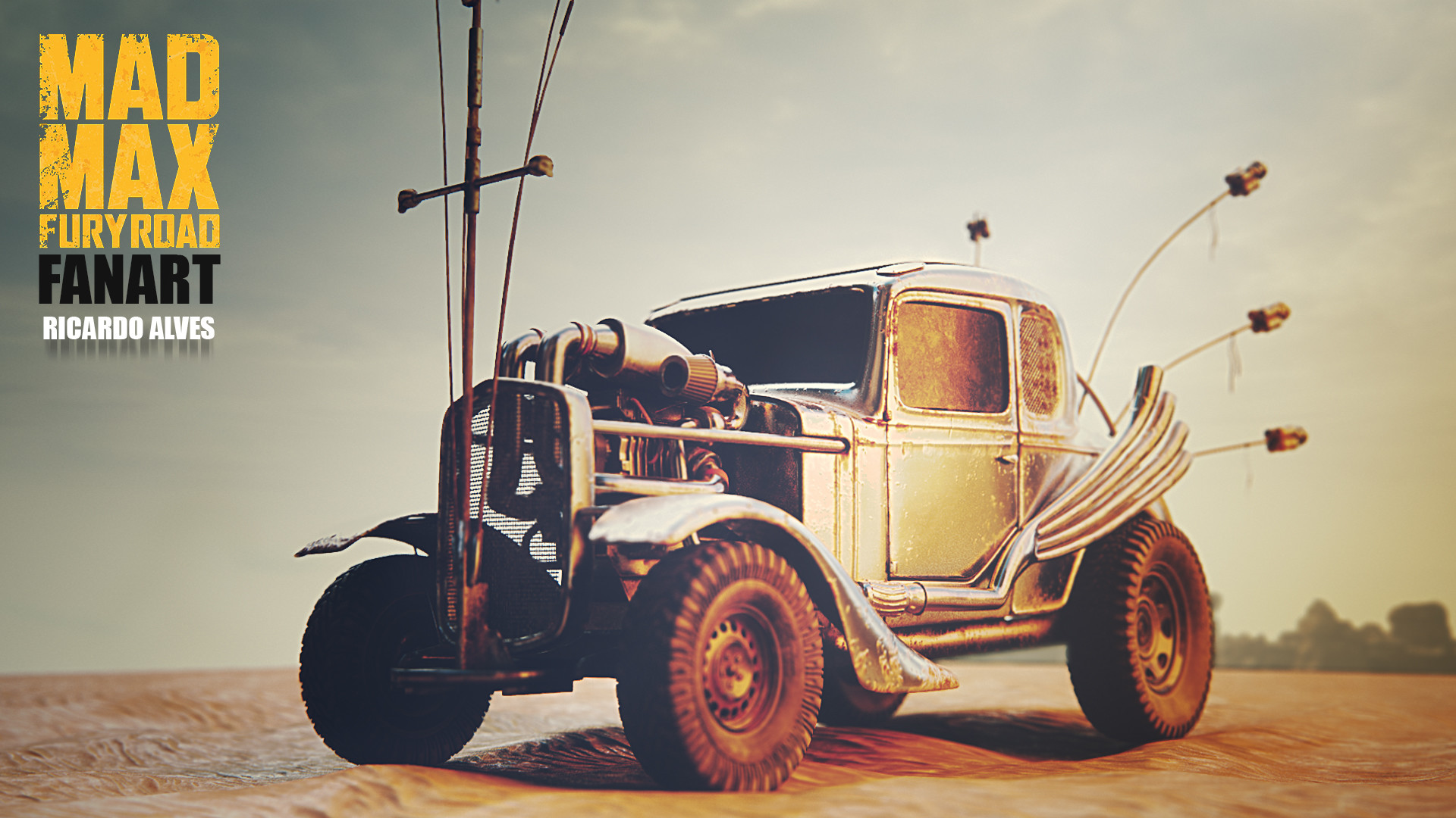 Artstation The Nux Car Mad Max Fury Road Fanart Ricardo Alves