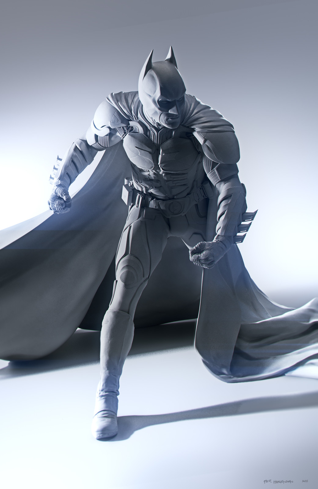Batman #1 - "The Dark Knight Rises".
Digital Sculpture - Clay Render