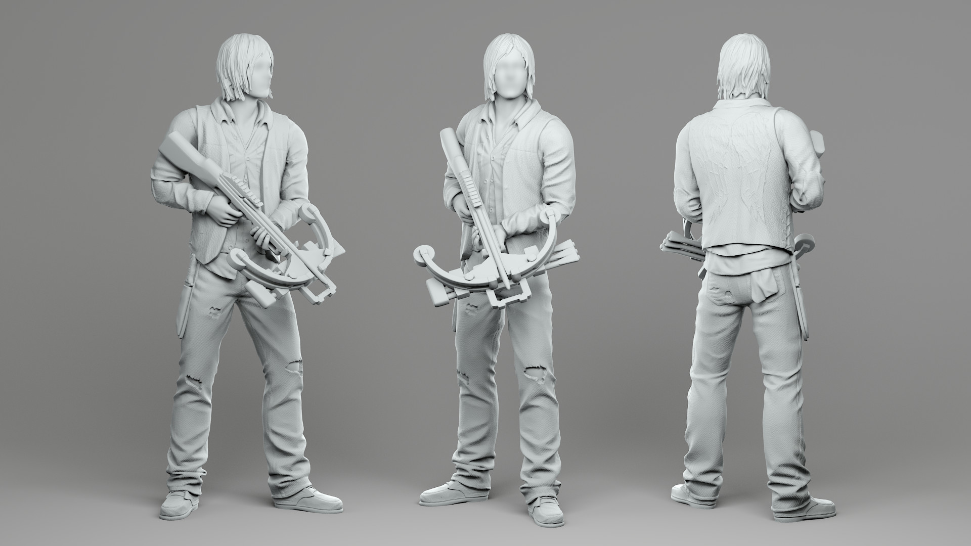 Artstation Daryl The Walking Dead David Madureira