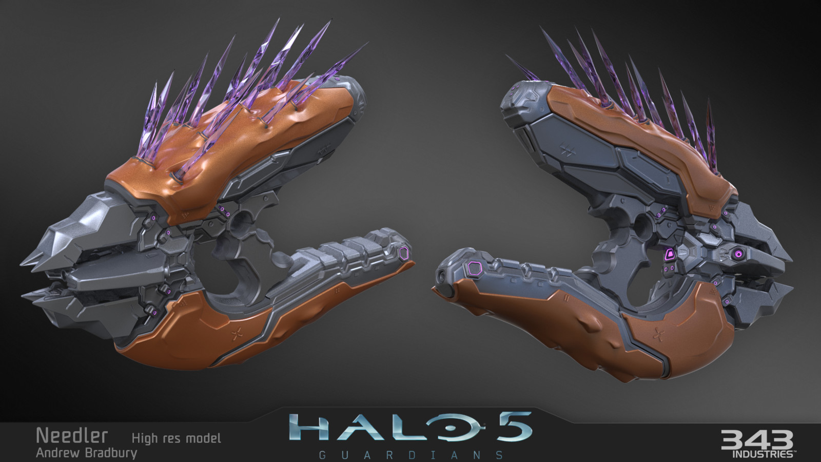 Andrew Bradbury Artstation - Halo 5 Needler