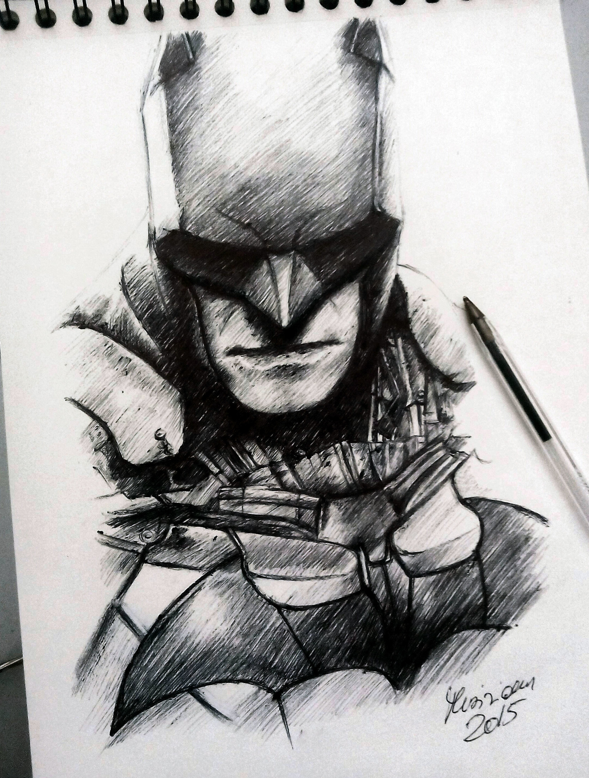 ArtStation - Batman Arkham Knight - Ballpoint pen
