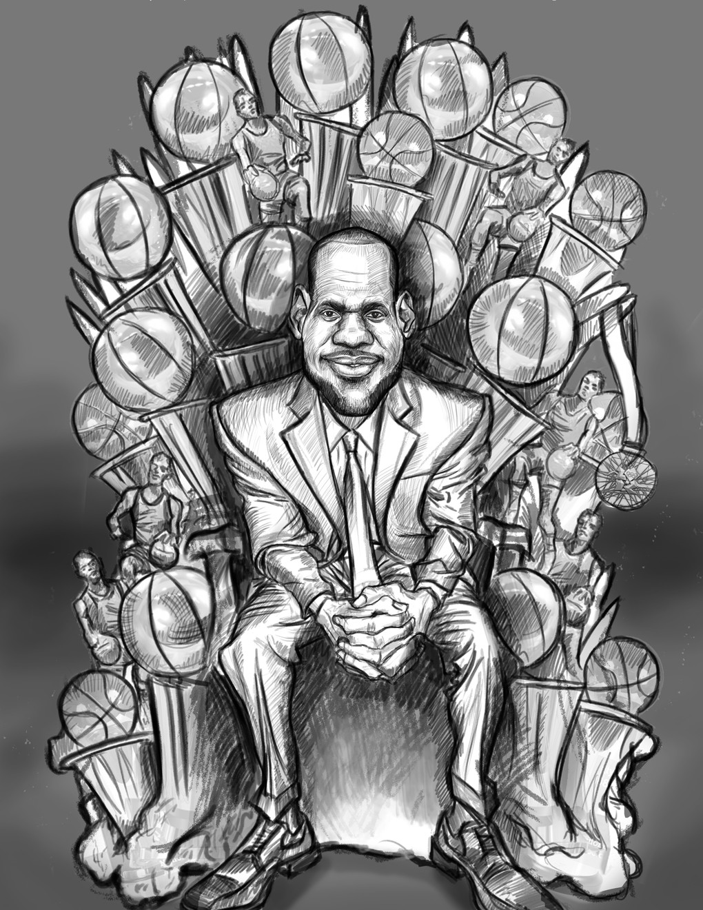 The King and The Brow @kingjames @ad_history3 Artwork by @kia_cartoons  #nbashowcase2 #lebronjames #kingjames #anthonydavis #lakers…