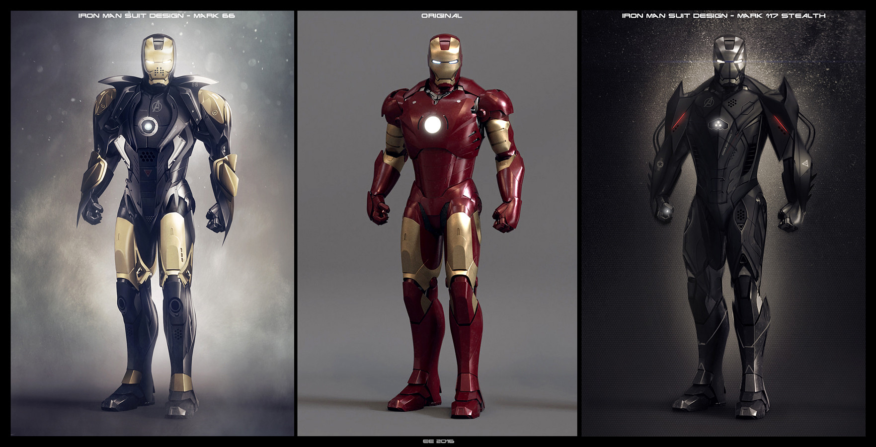 Artstation - Iron Man Suit Designs