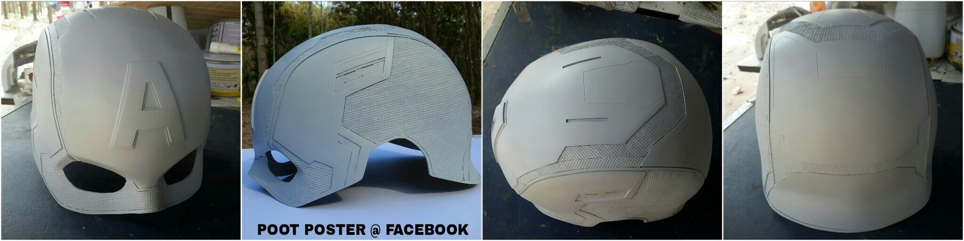 ArtStation Captain America helmet Civil war replica