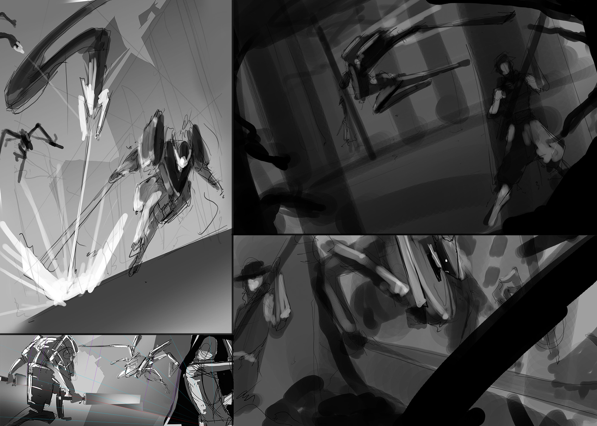 Composition Sketches for final image