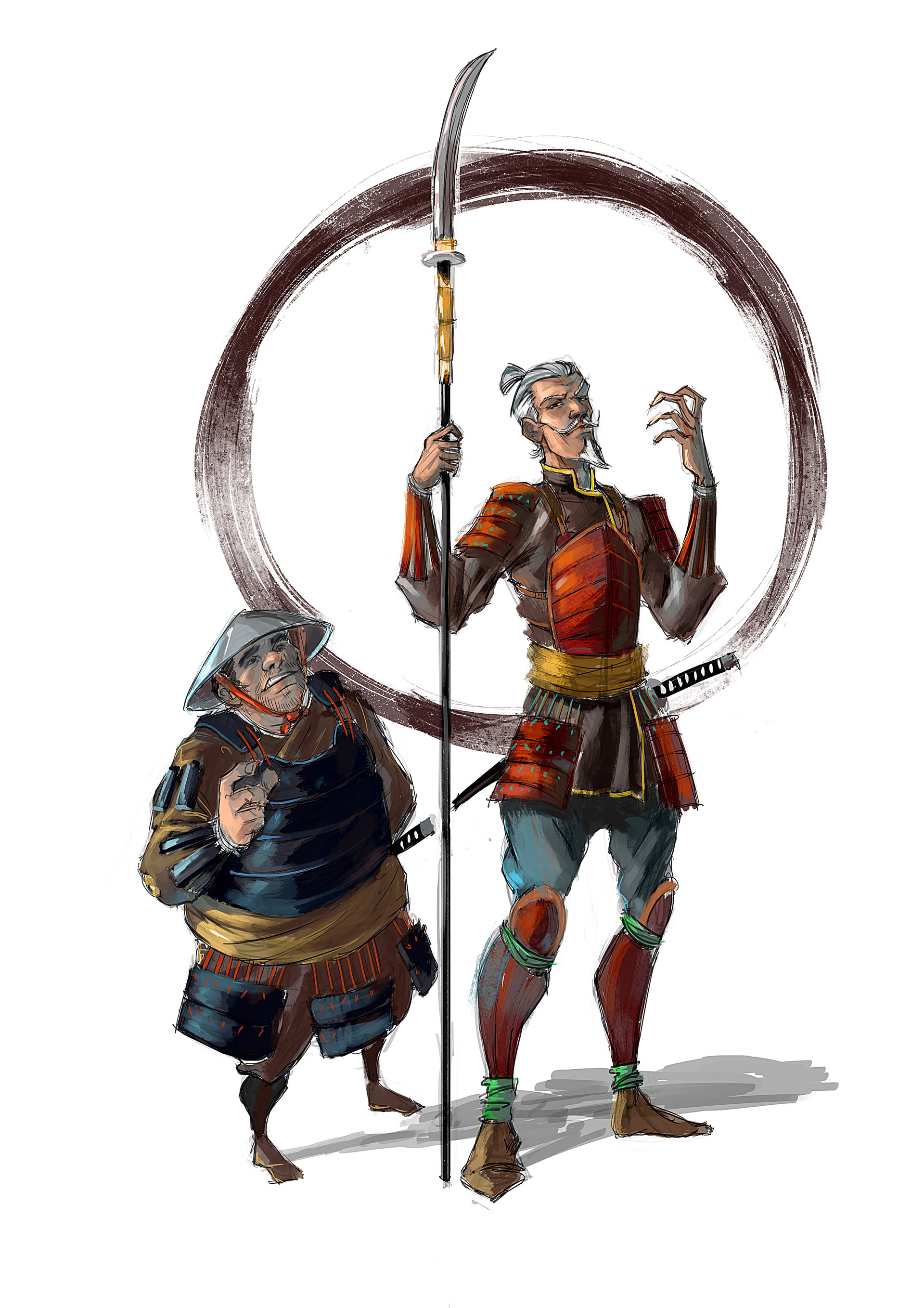 Artstation Don Kihot And Sanco Pansa Edo Period Konstantin Vitkov