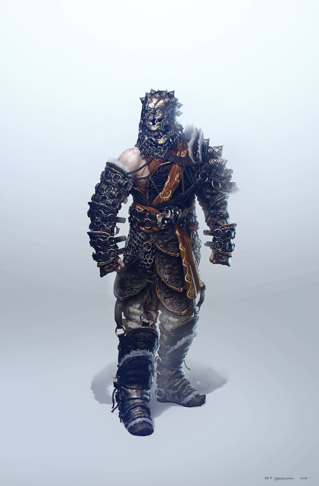 Bear Shaman - Epic Raid armour concept for "Age of Conan: Rise of the Godslayer"