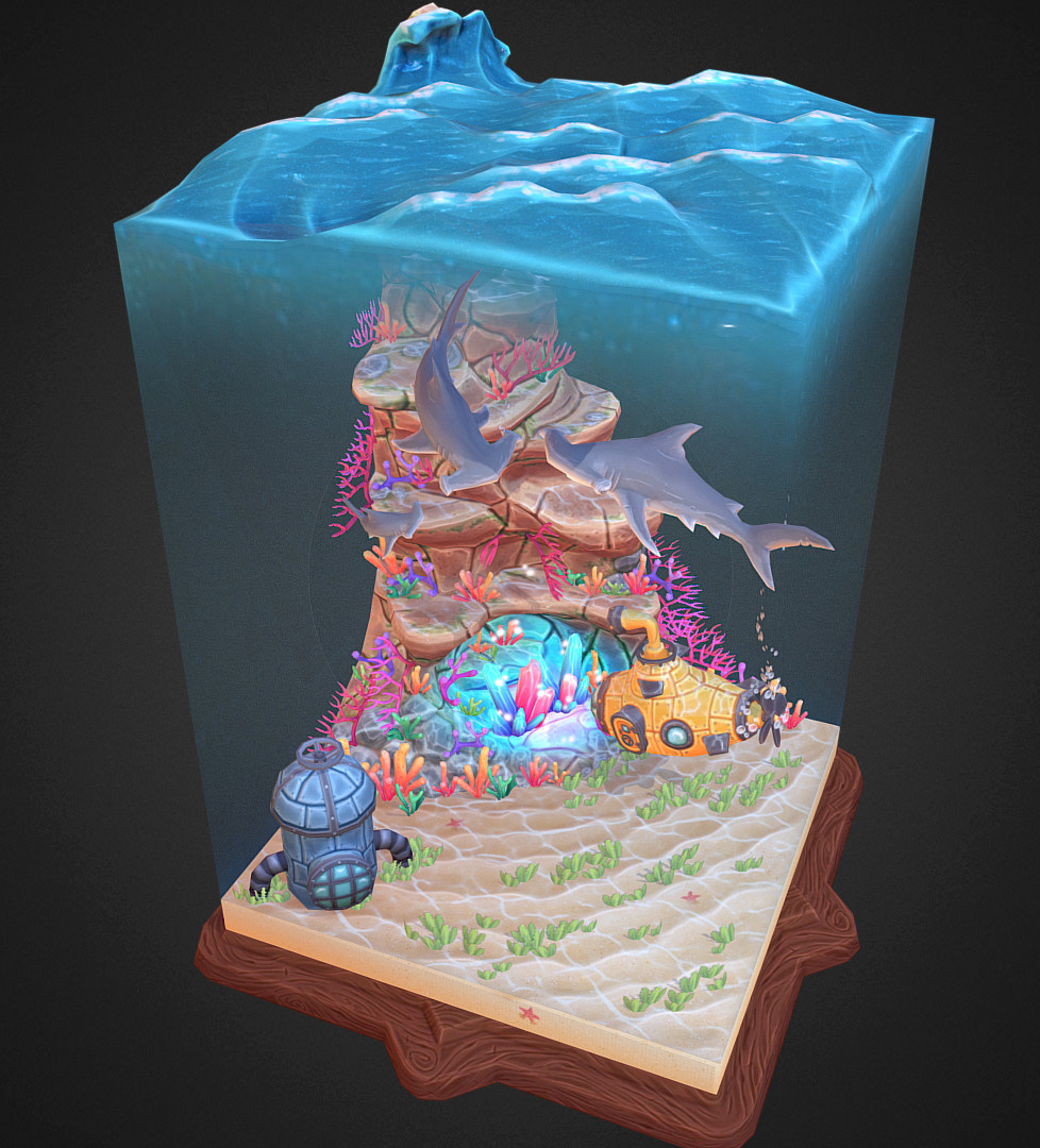 Shannon Lau Underwater Diorama