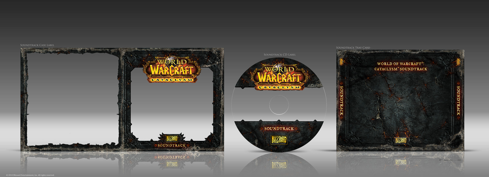 Final Soundtrack Set Designs for "World of Warcraft: Cataclysm" CE Box Set