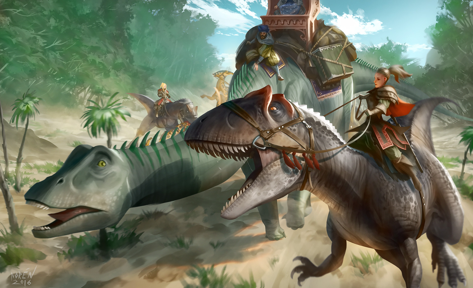 allosaurus attack