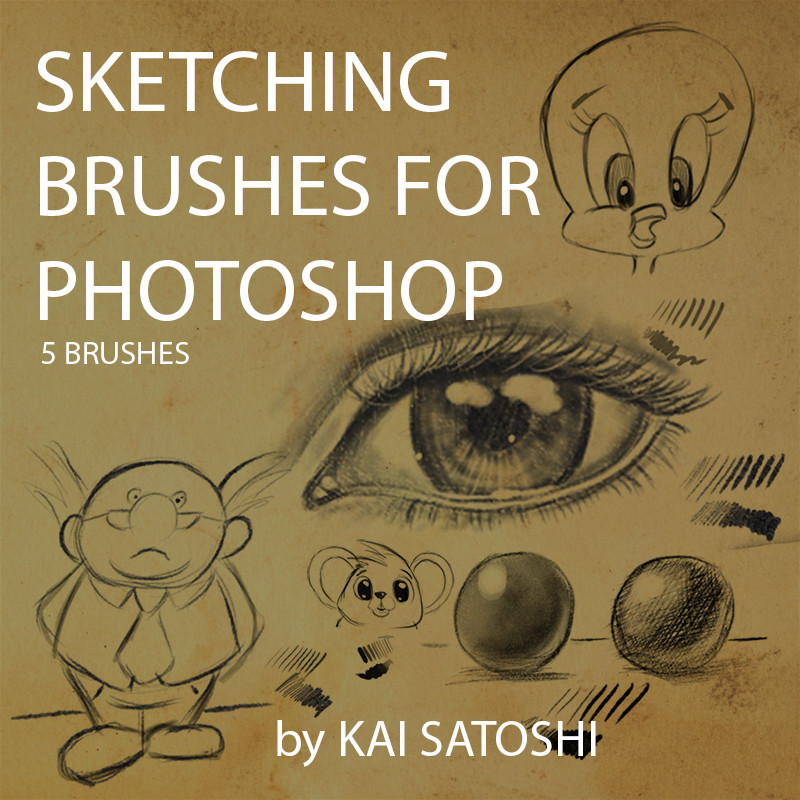 sketch brushes for photoshop