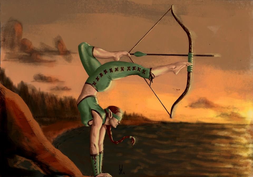 ArtStation Elfen archery