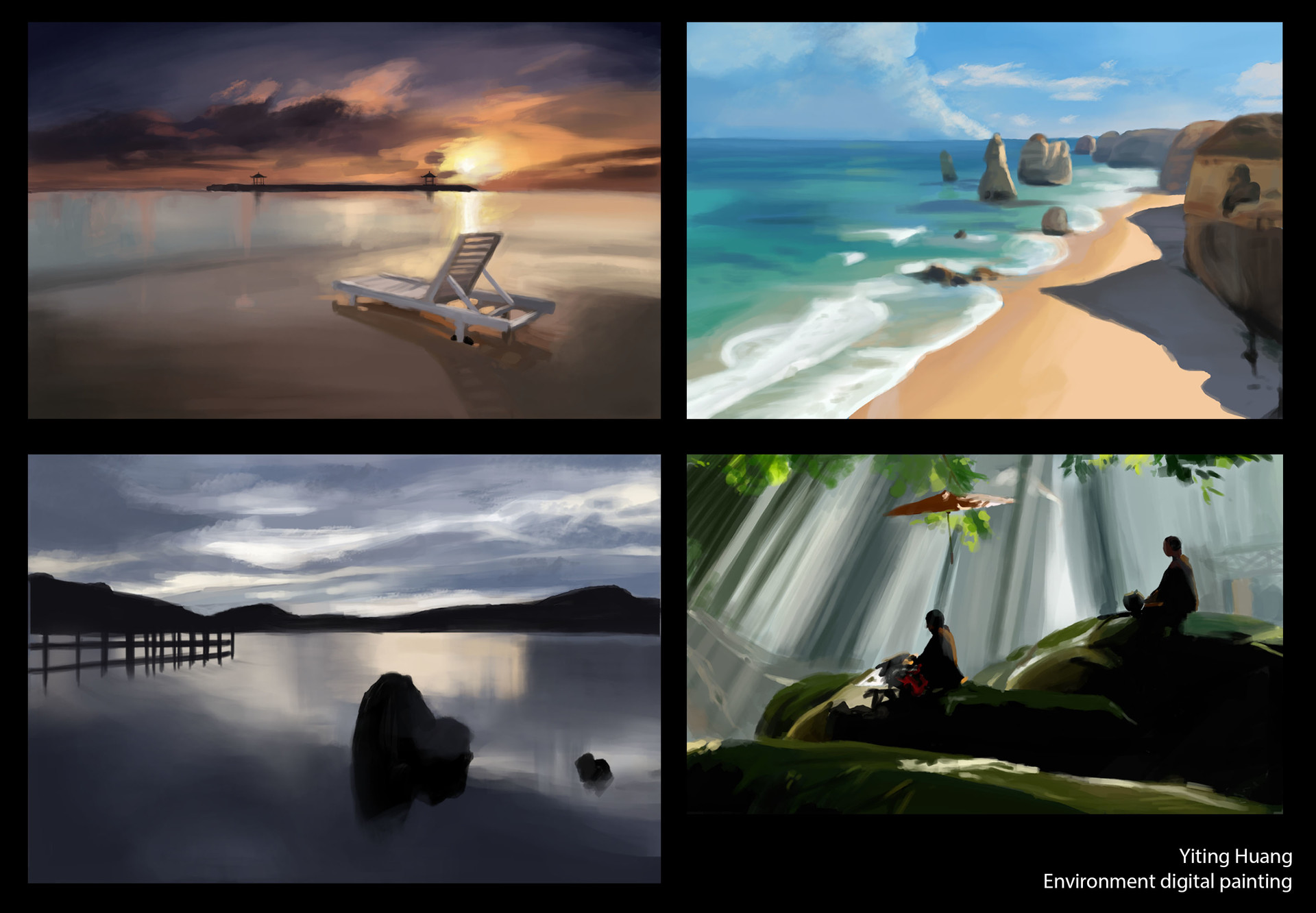 Artstation Environment Digital Painting Yiting Huang