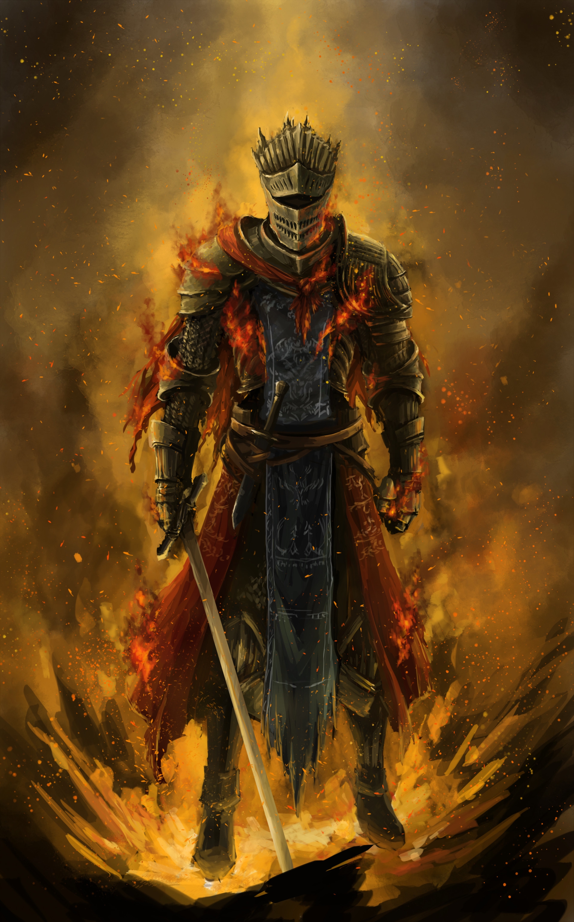 Dark Souls Fan Art Knight Artstation Dark Souls 3 Fanart Red Knight Brennan Liu artstation