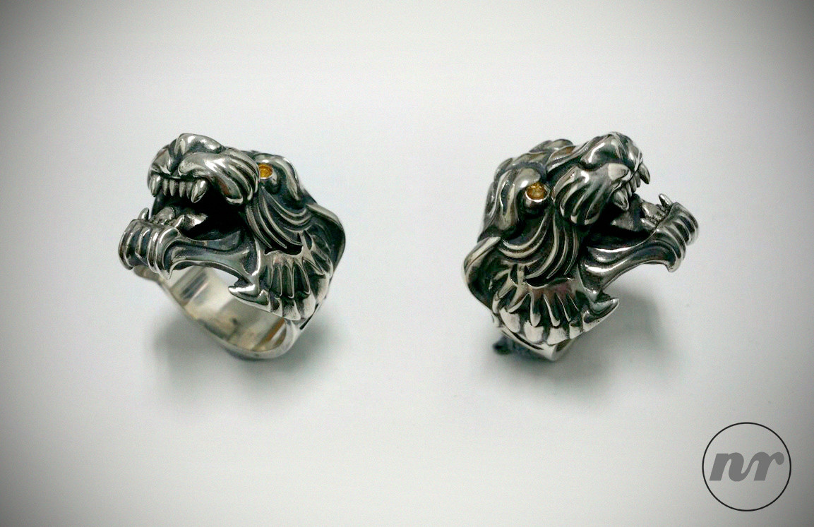 Tiger Tattoo Ring