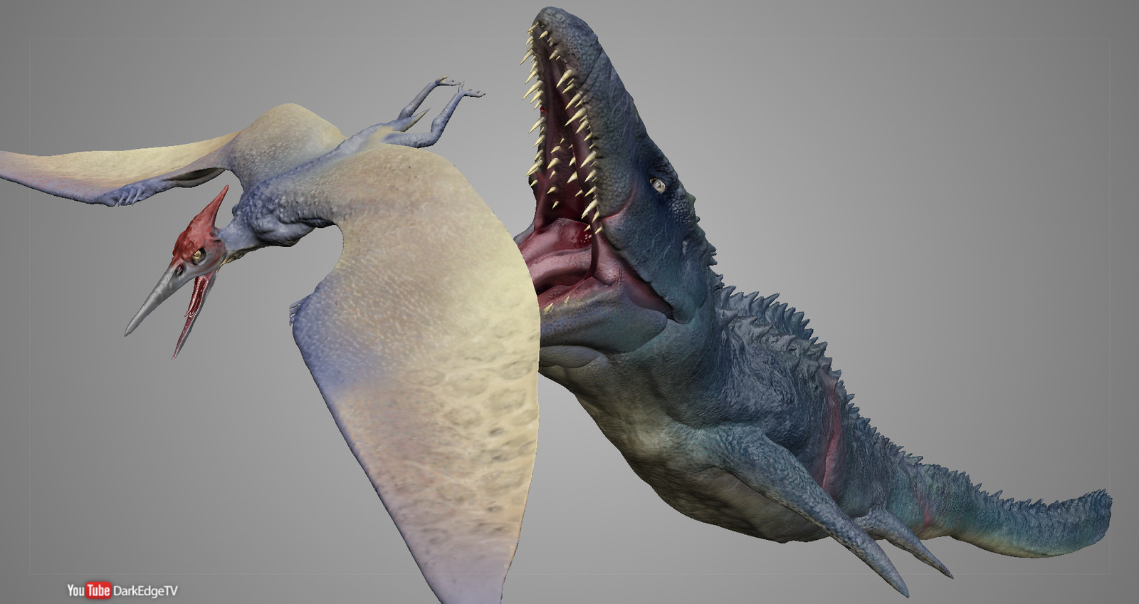 mosasaurus pteranodon