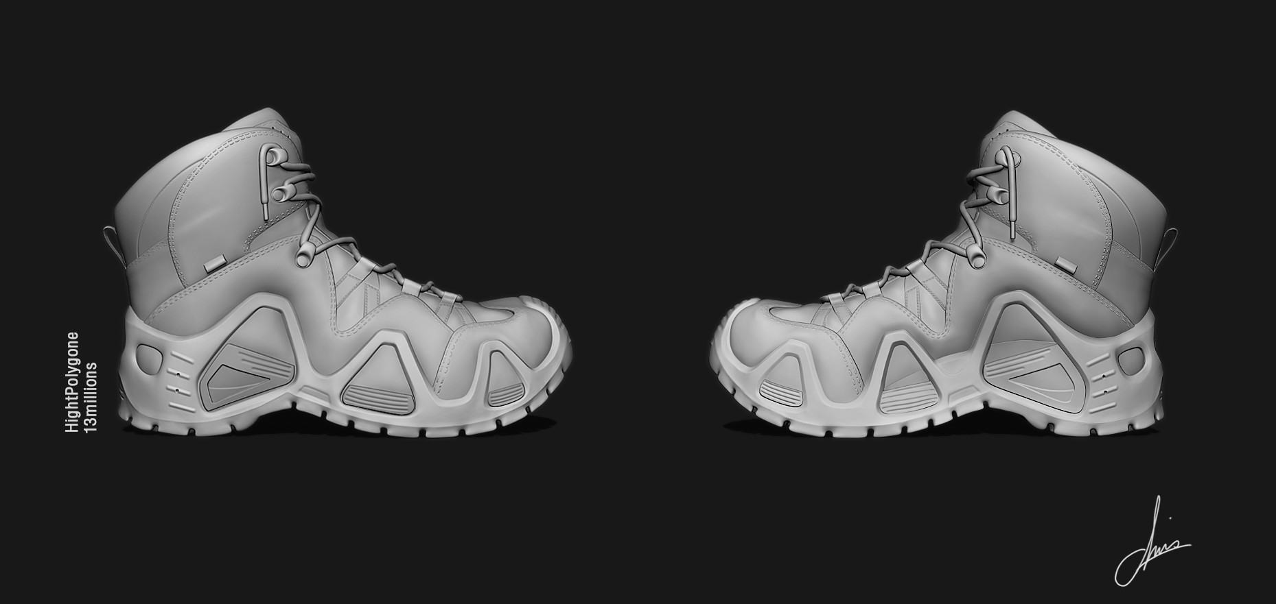 ArtStation Navy Seals Shoes (WIP)